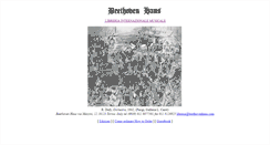 Desktop Screenshot of beethovenhaus.com